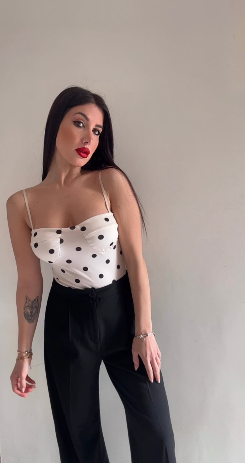 Body a pois 🤍🖤✨