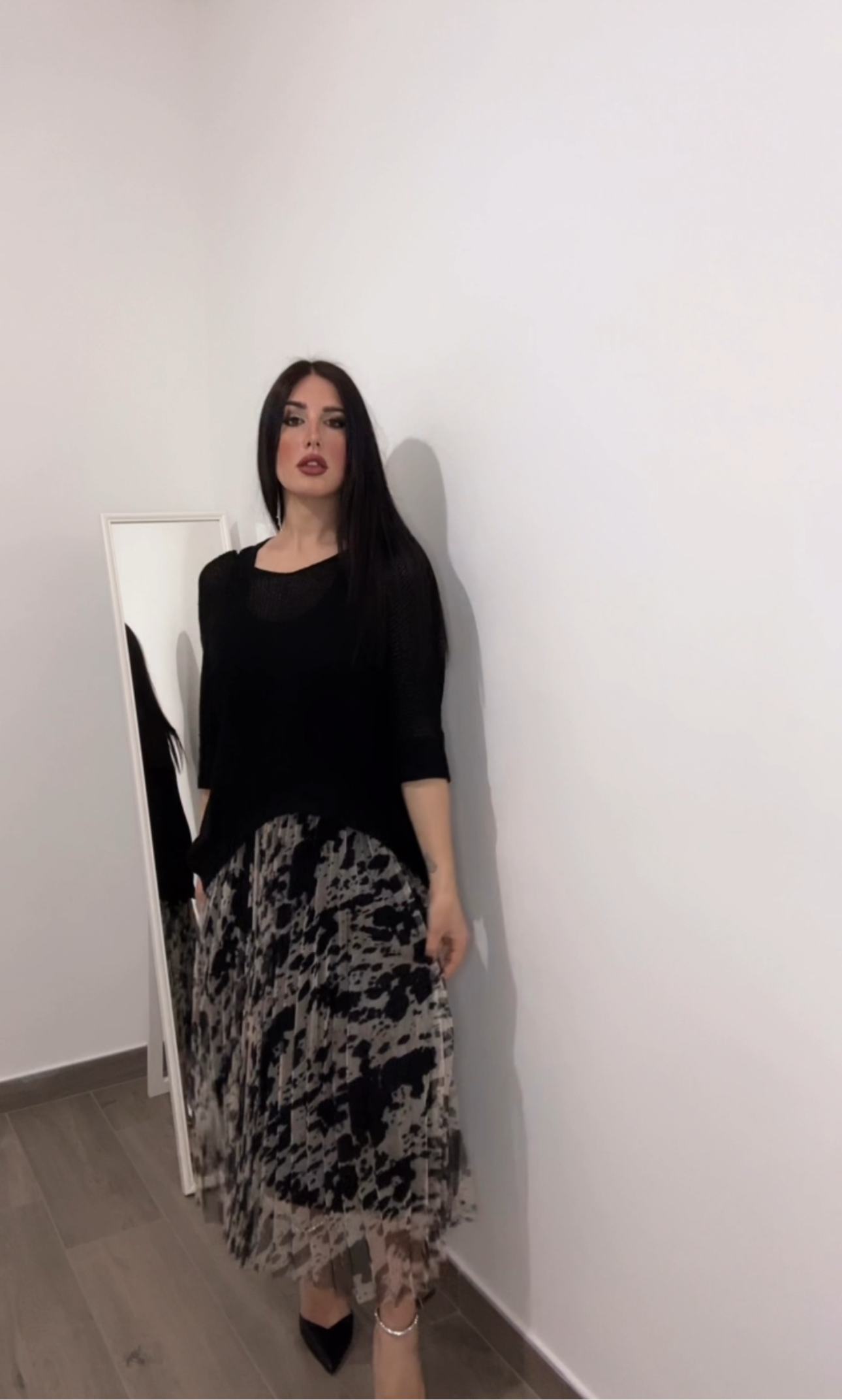 Coordinato donna/ maglia in filo e vestito