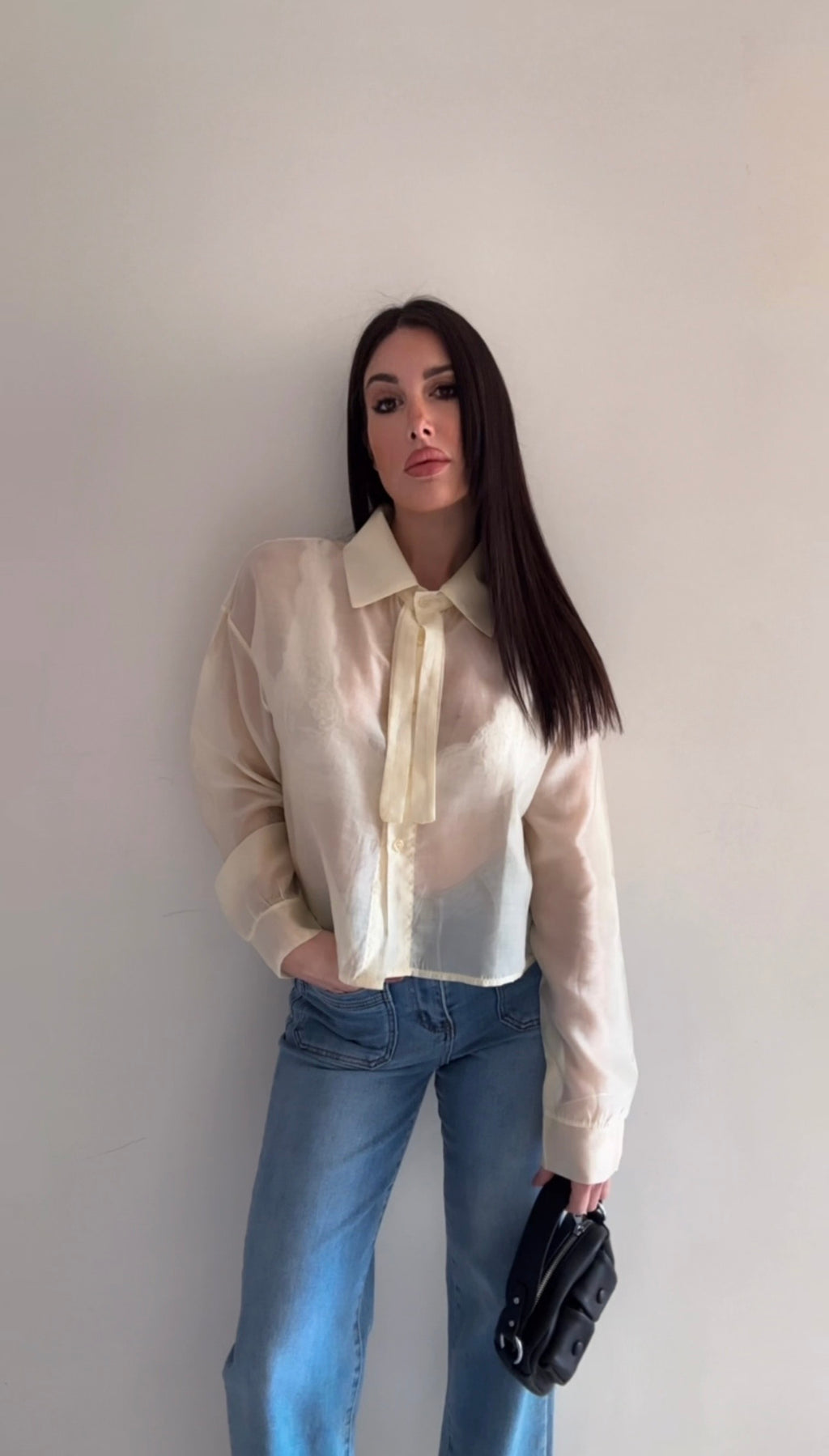 Camicia donna giallo burro chic ✨