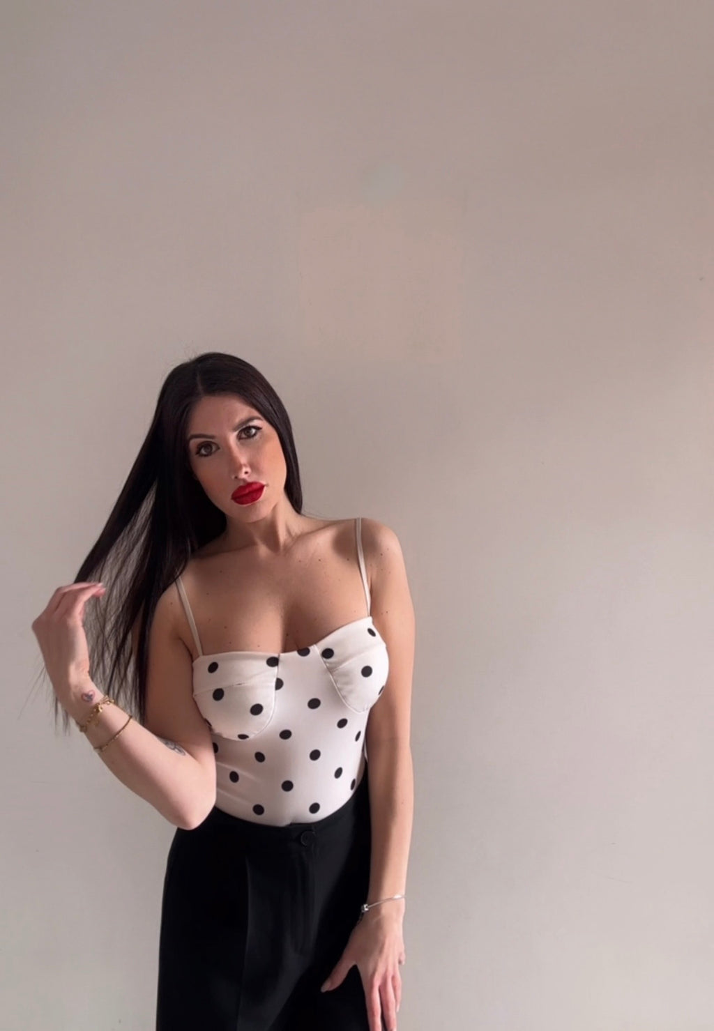 Body a pois 🤍🖤✨