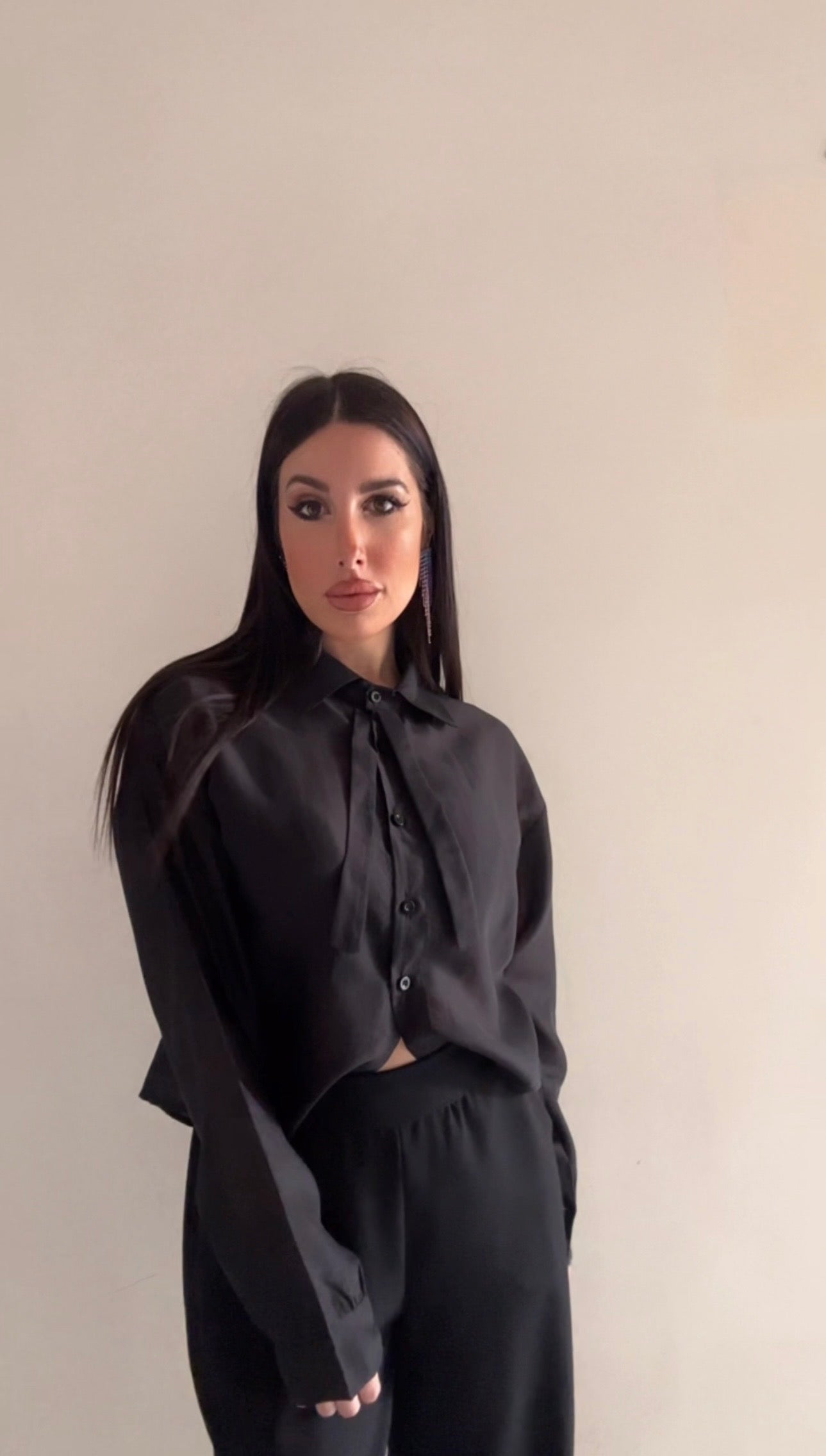 Camicia donna nera super chic ✨