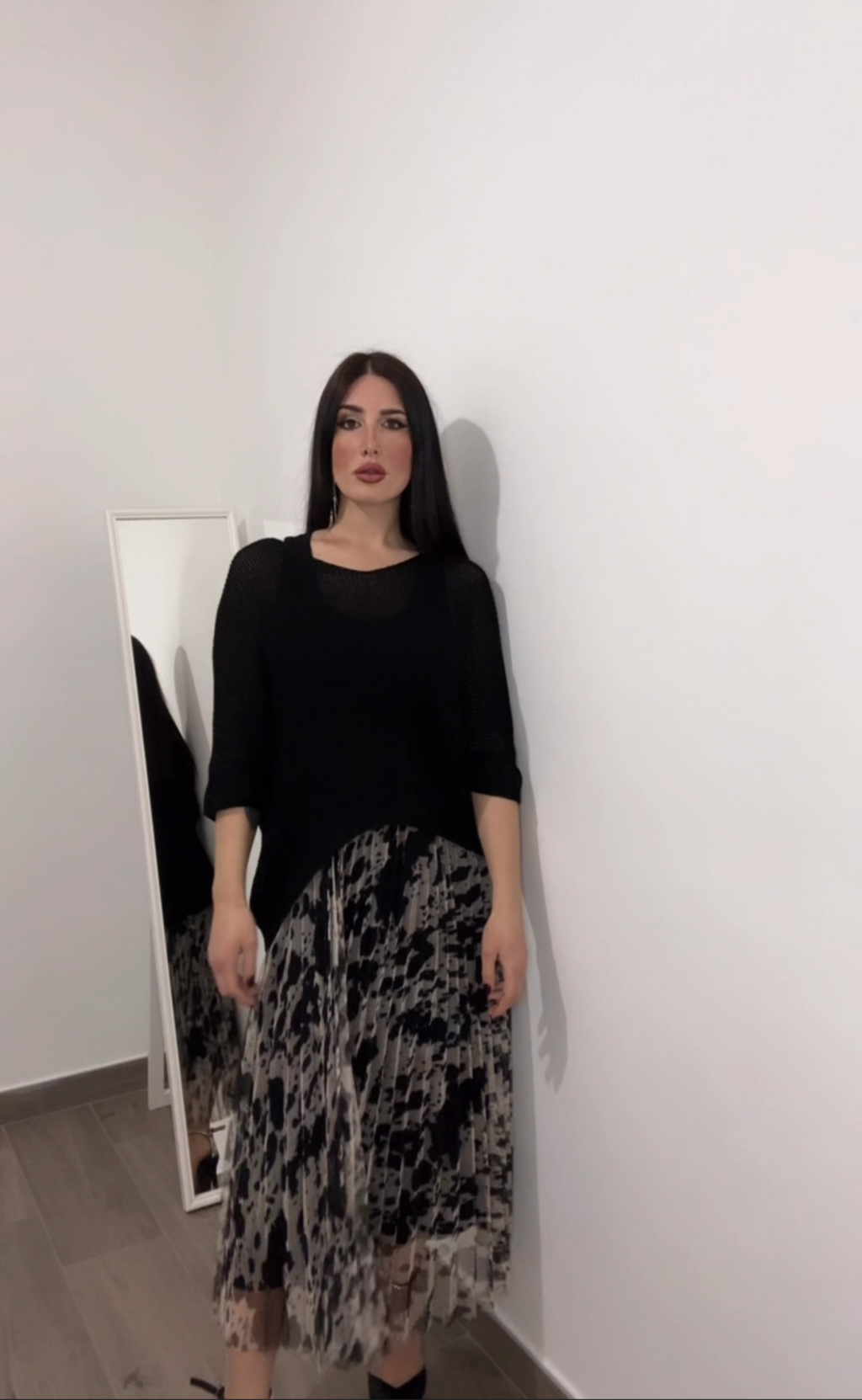 Coordinato donna/ maglia in filo e vestito