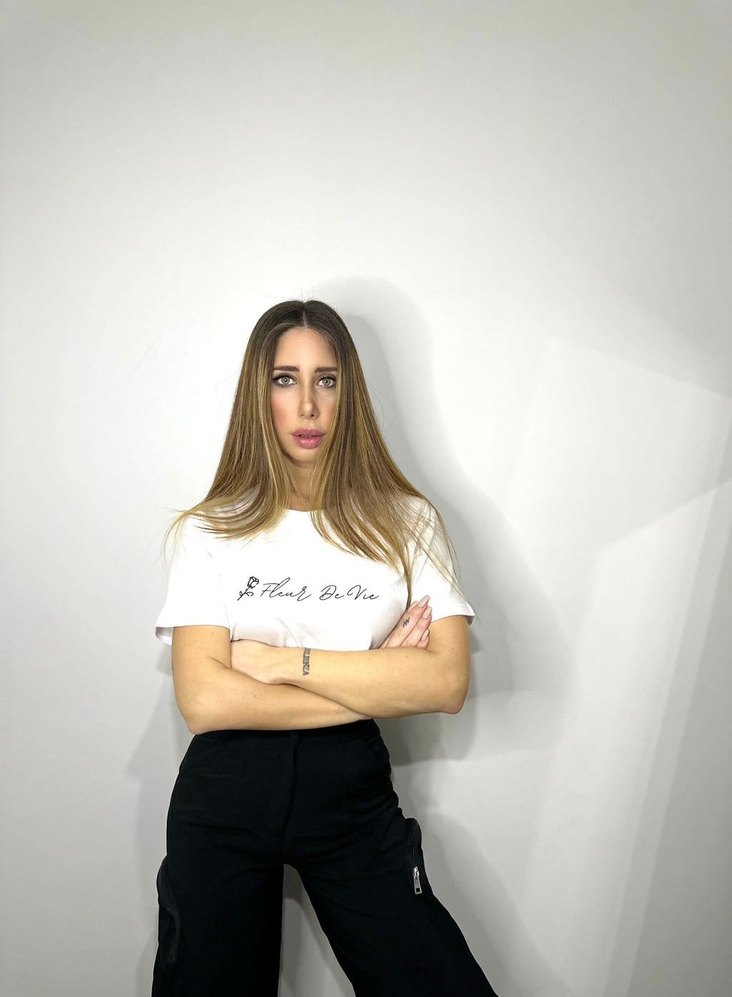 T-shirt donna FLEUR DE VIE logo ✨🌹