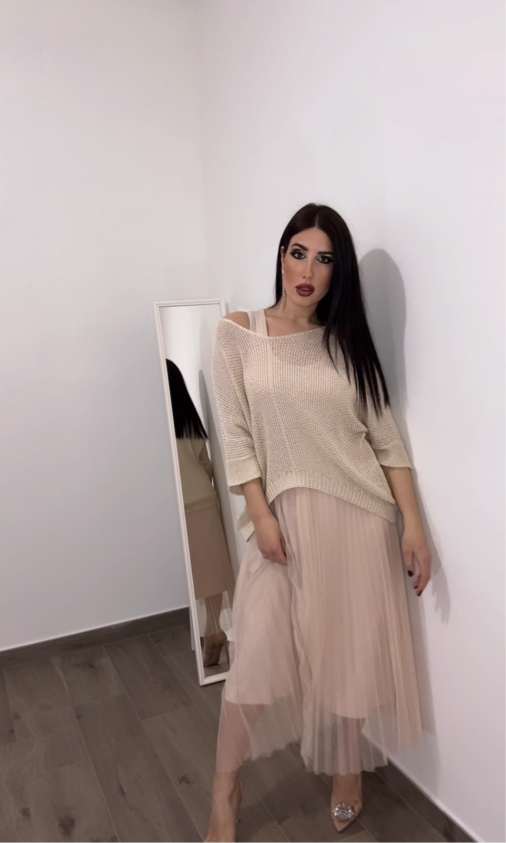 Coordinato donna/ maglia in filo e  vestito