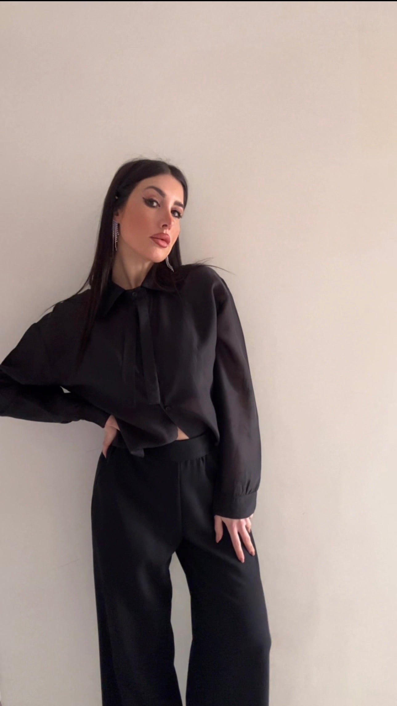 Camicia donna nera super chic ✨