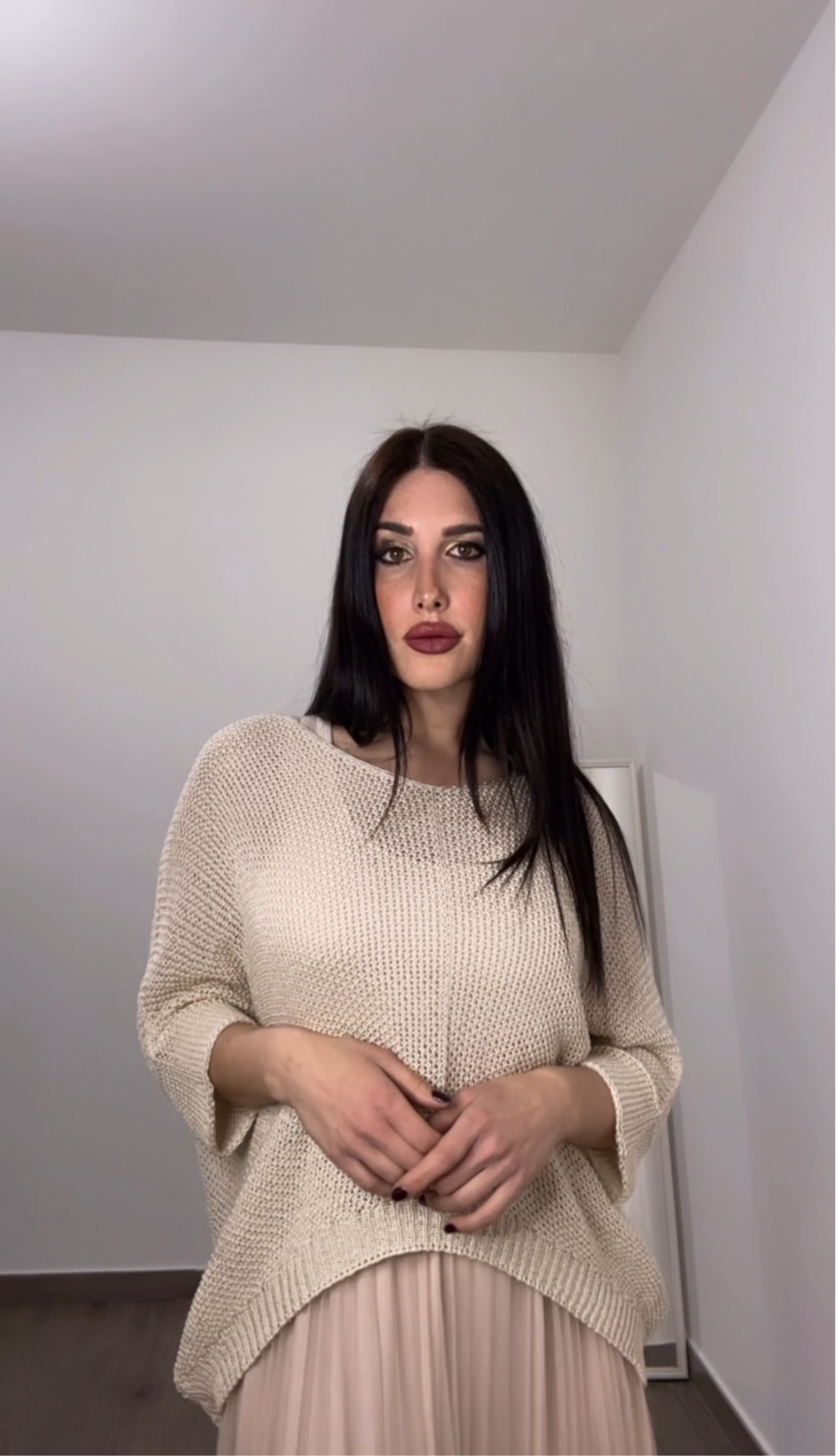 Coordinato donna/ maglia in filo e  vestito