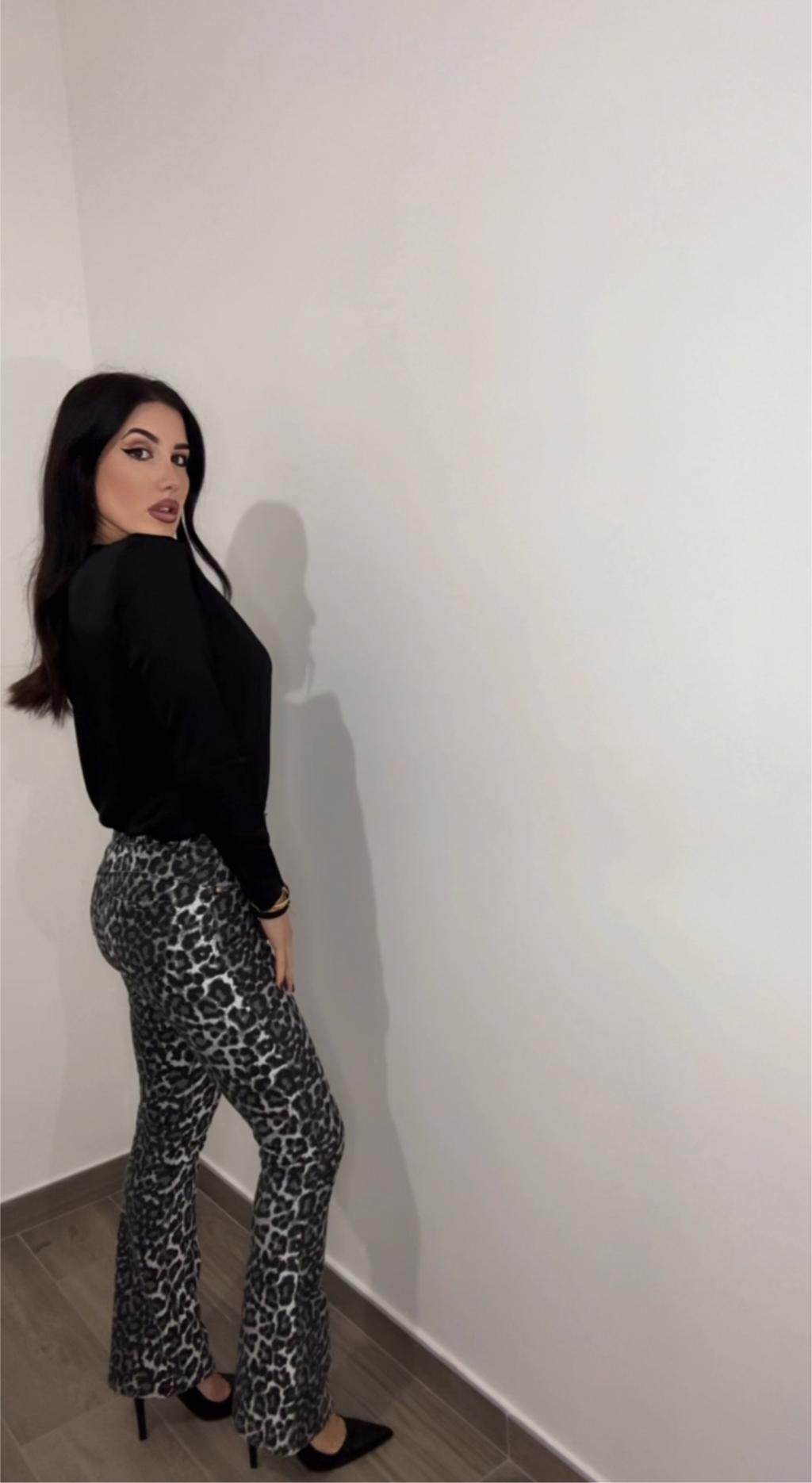 Jeans Flare Animalier