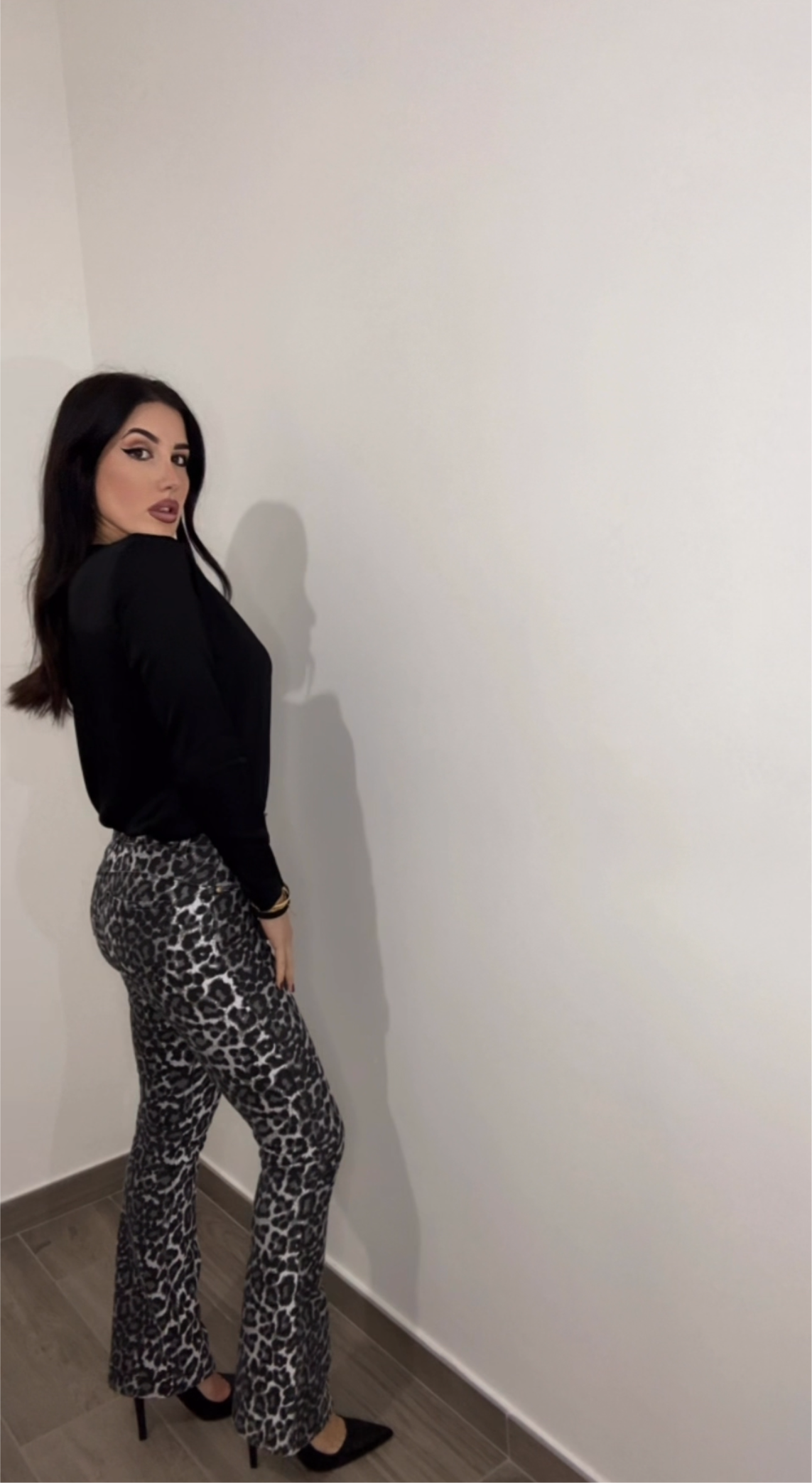 Jeans Flare Animalier