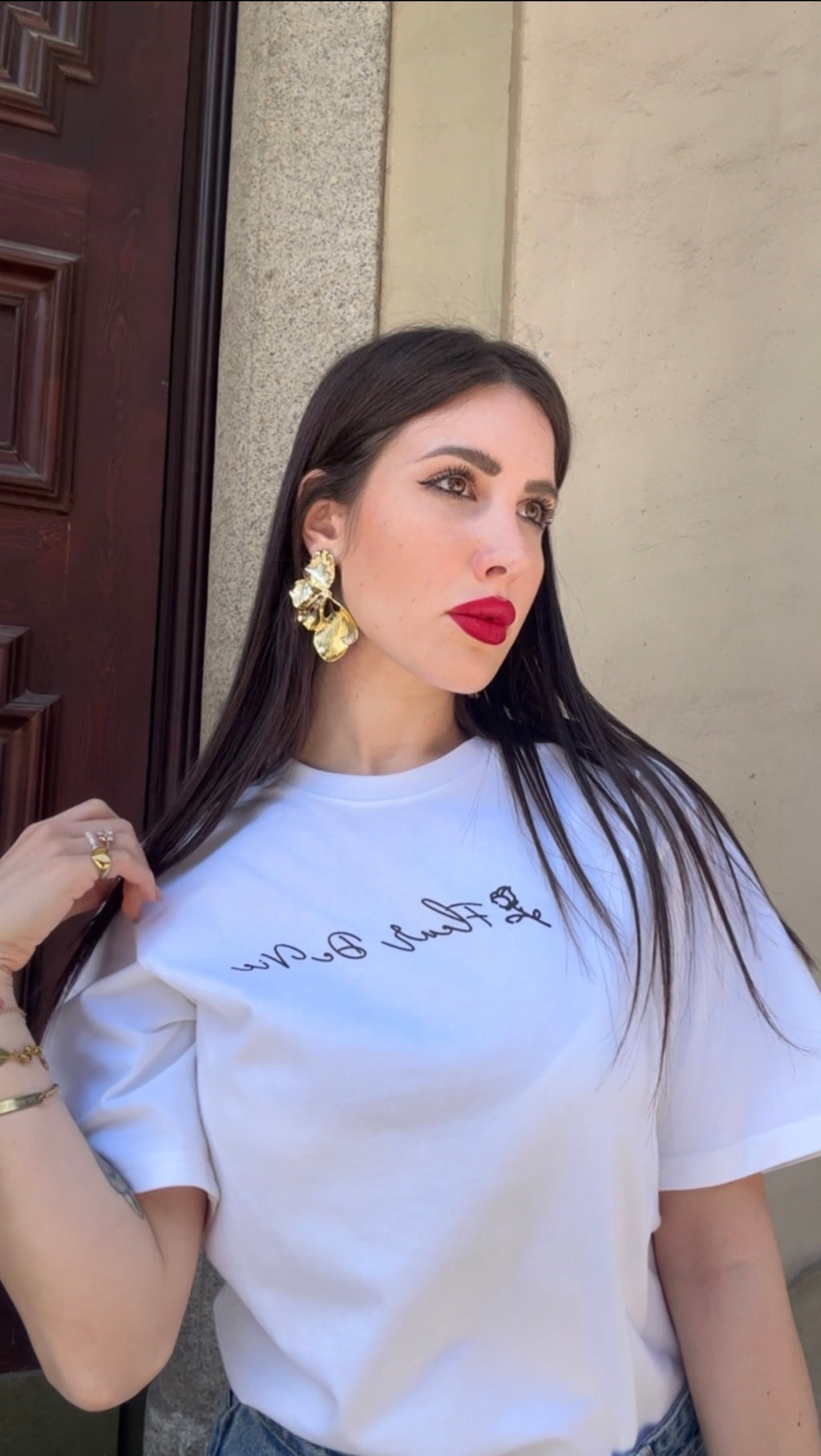 T-shirt donna FLEUR DE VIE logo ✨🌹