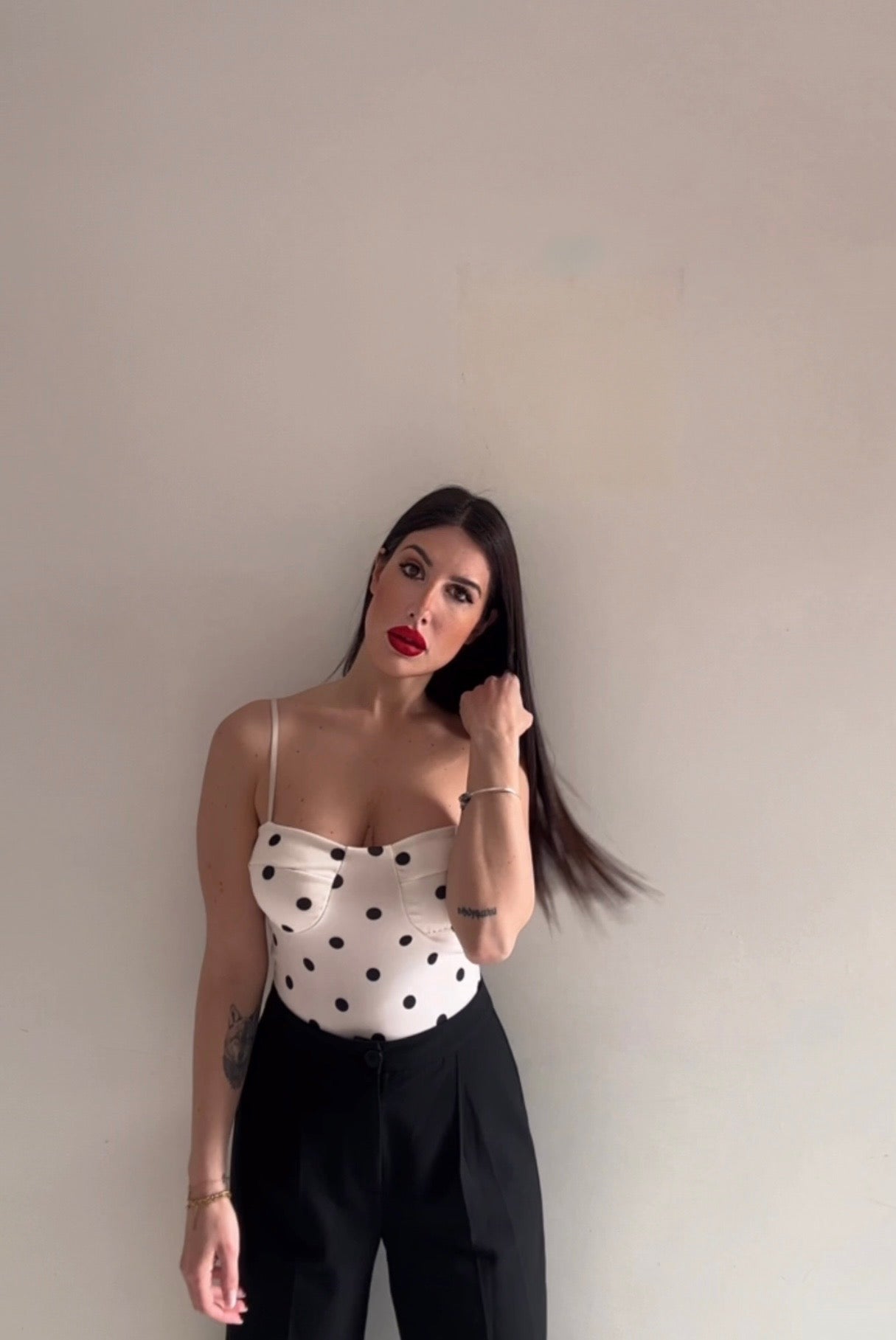 Body a pois 🤍🖤✨