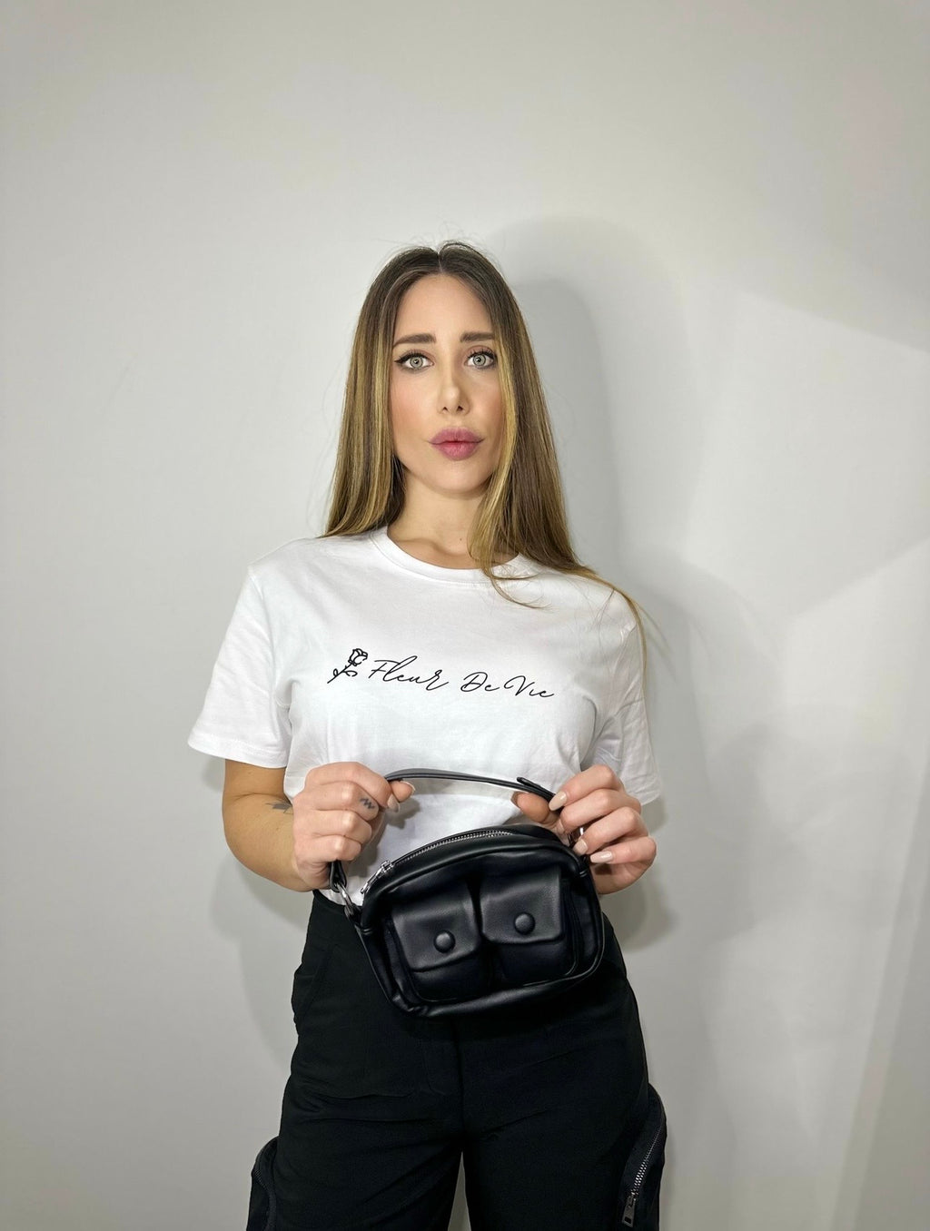 T-shirt donna FLEUR DE VIE logo ✨🌹