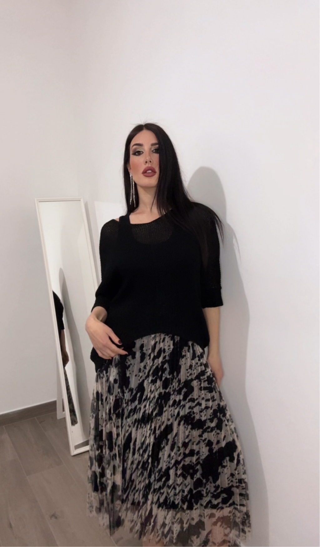 Coordinato donna/ maglia in filo e vestito