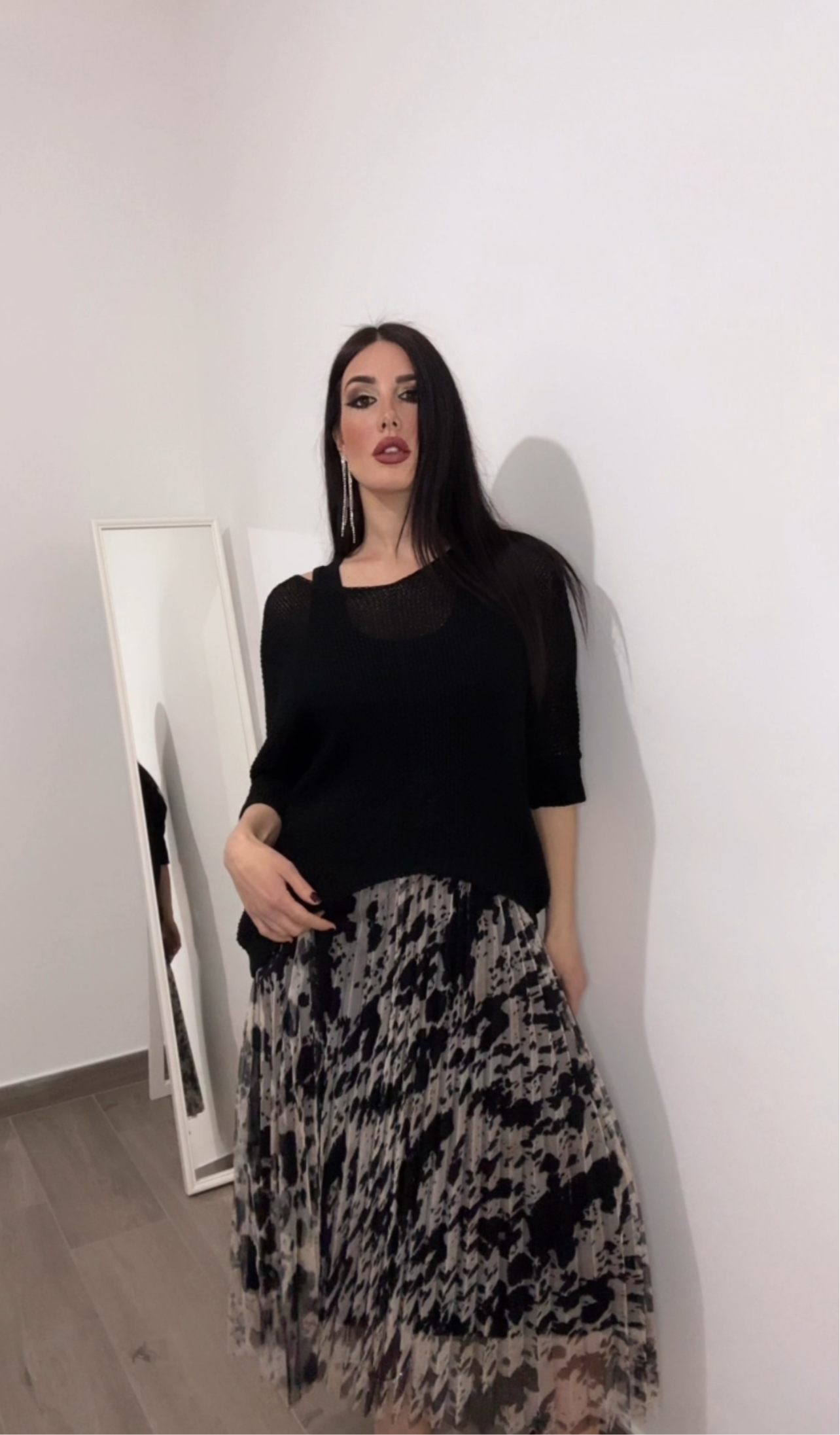 Coordinato donna/ maglia in filo e vestito