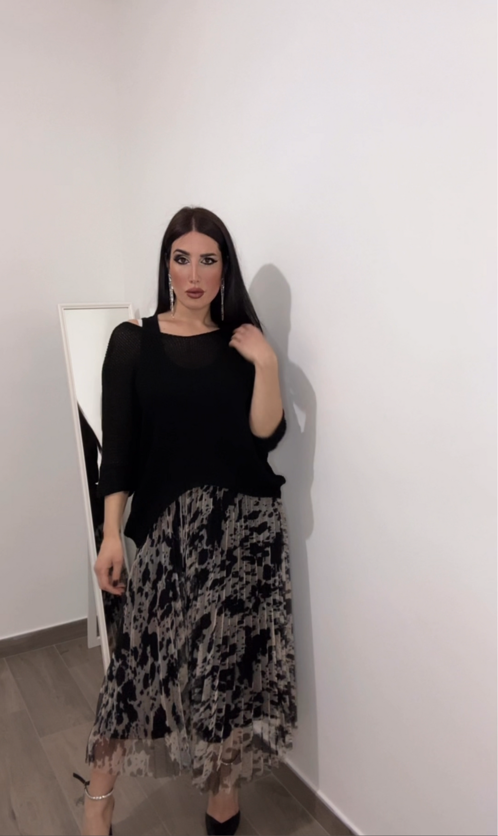 Coordinato donna/ maglia in filo e vestito