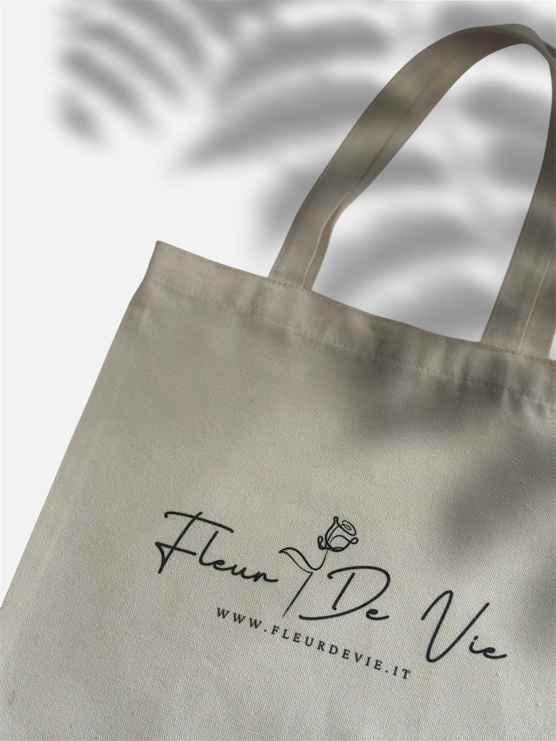 Tote bag in cotone biologico Fleur De Vie✨🌹