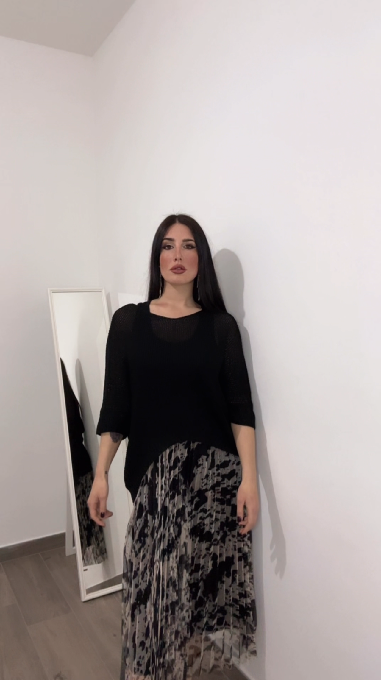 Coordinato donna/ maglia in filo e vestito