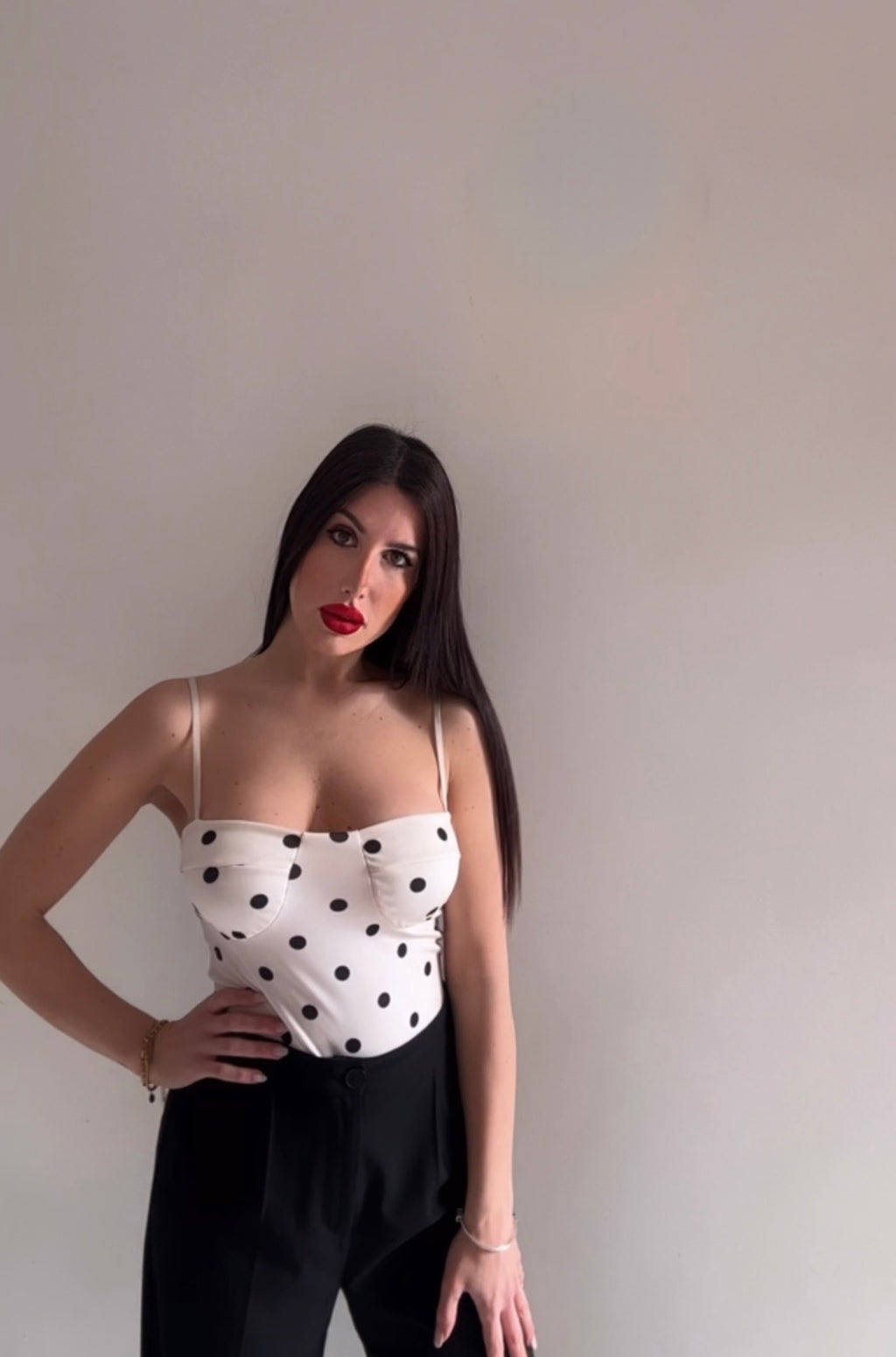 Body a pois 🤍🖤✨