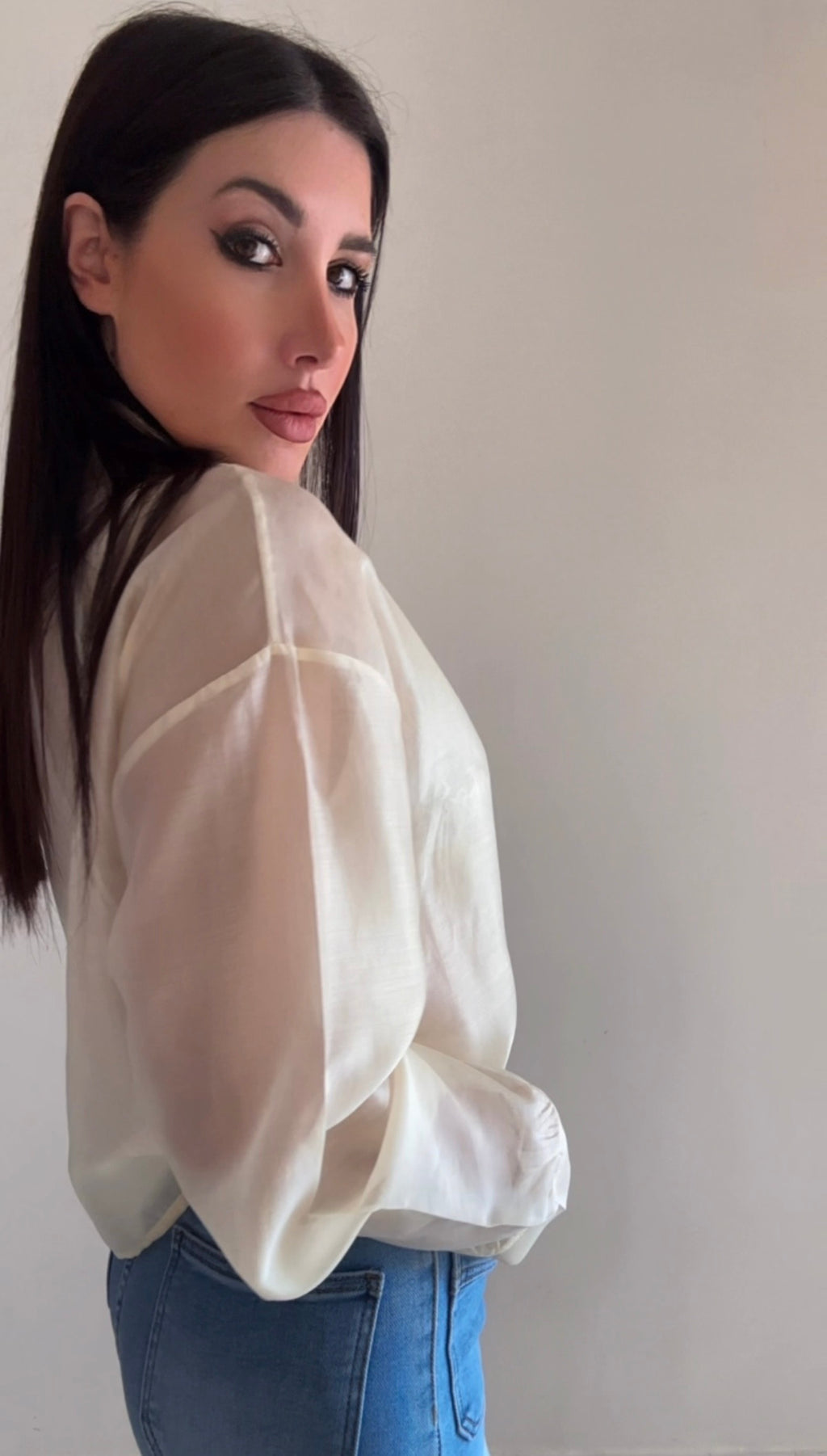 Camicia donna giallo burro chic ✨