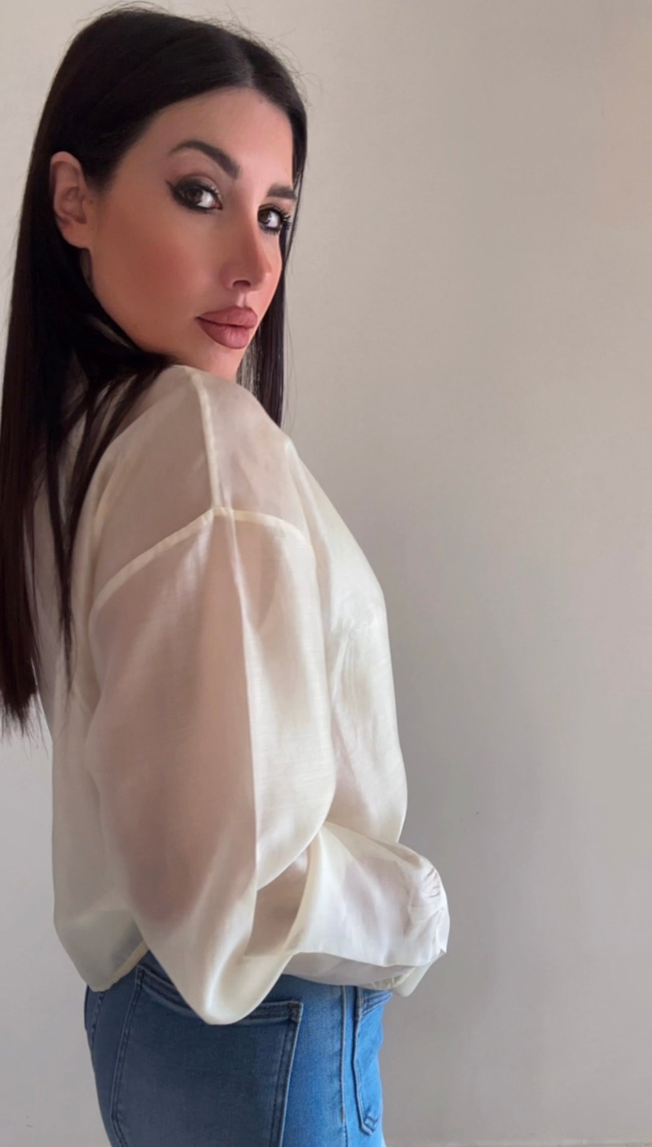 Camicia donna giallo burro chic ✨