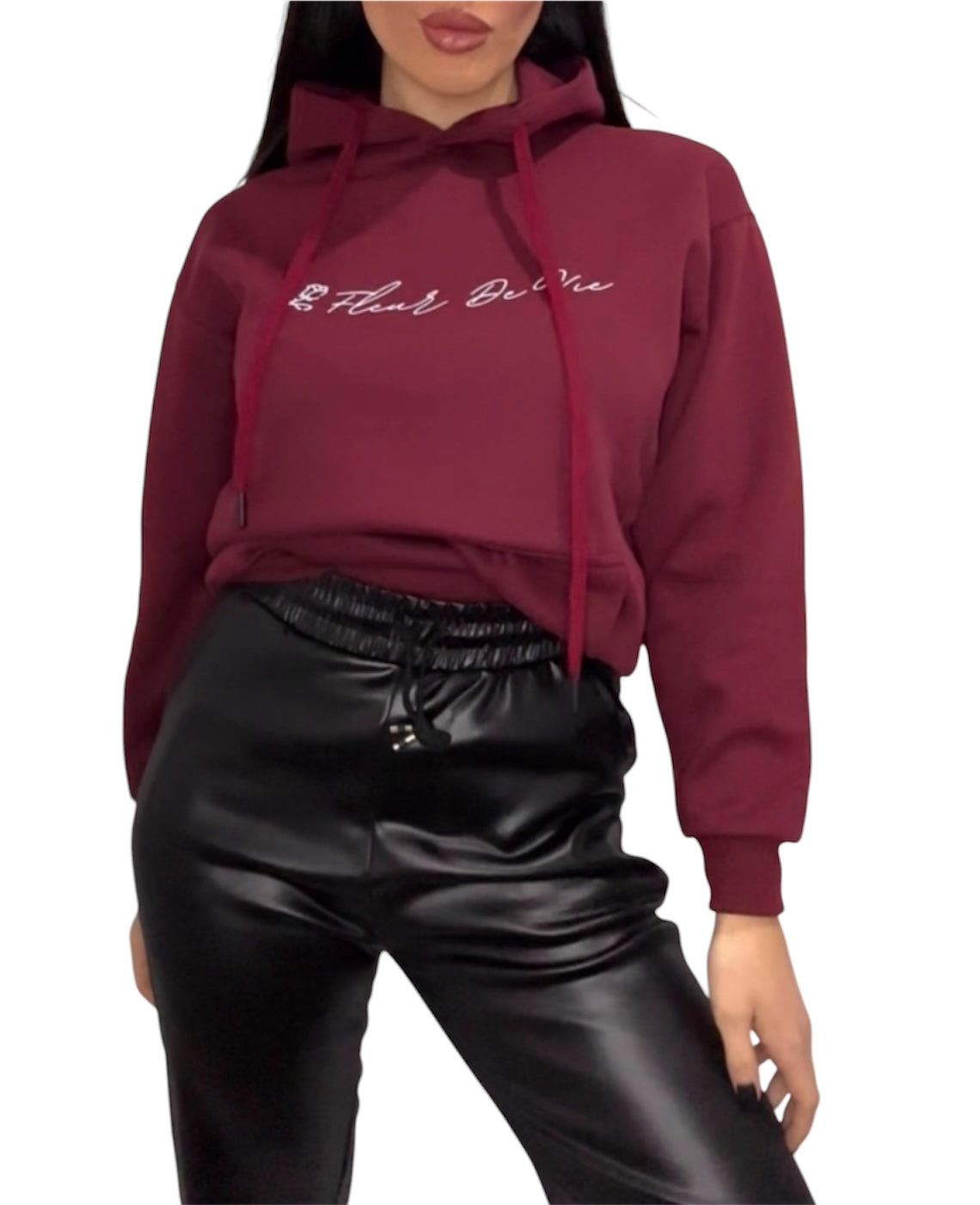 Felpa Fleur De Vie Brand Burgundy