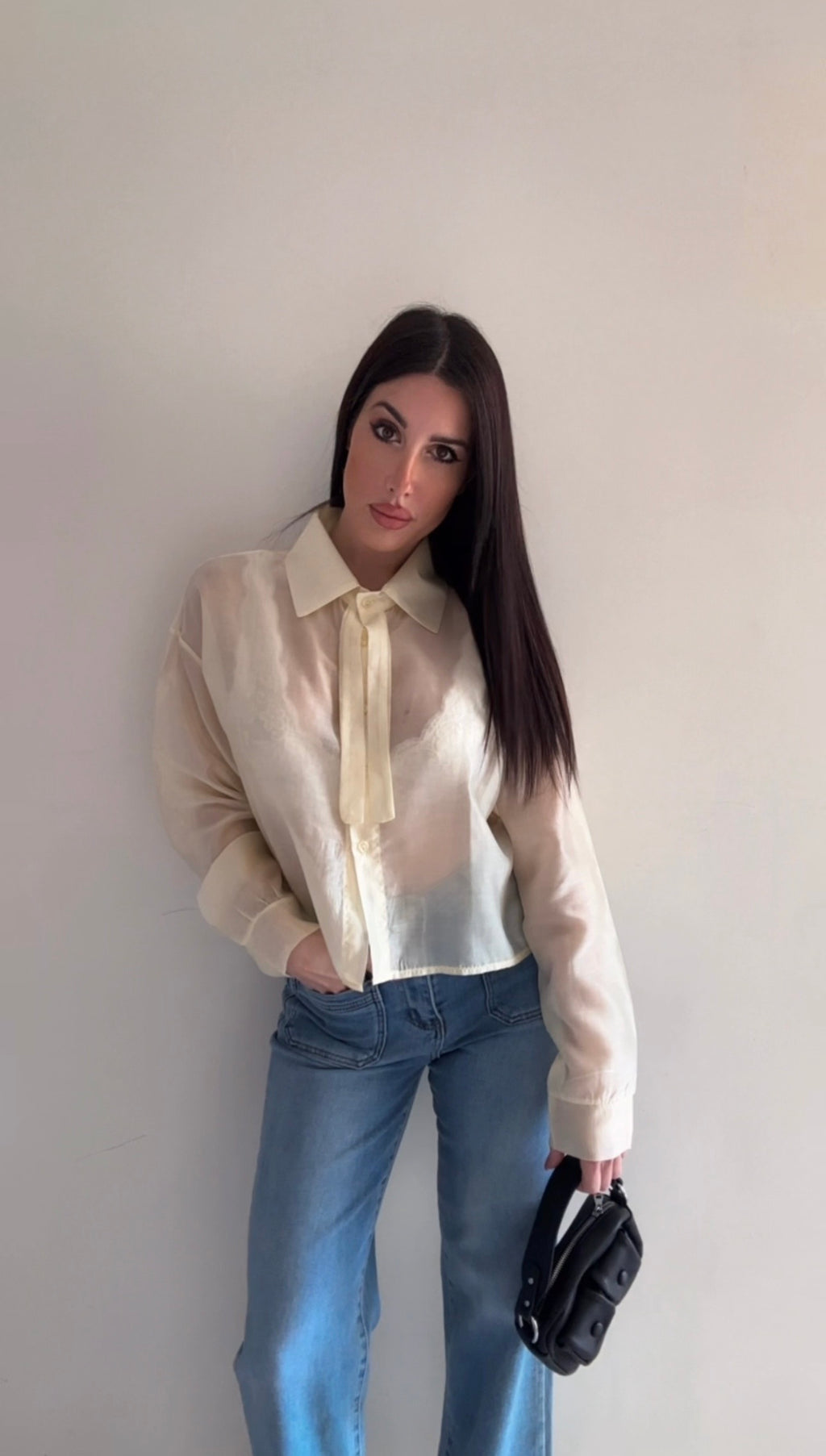 Camicia donna giallo burro chic ✨