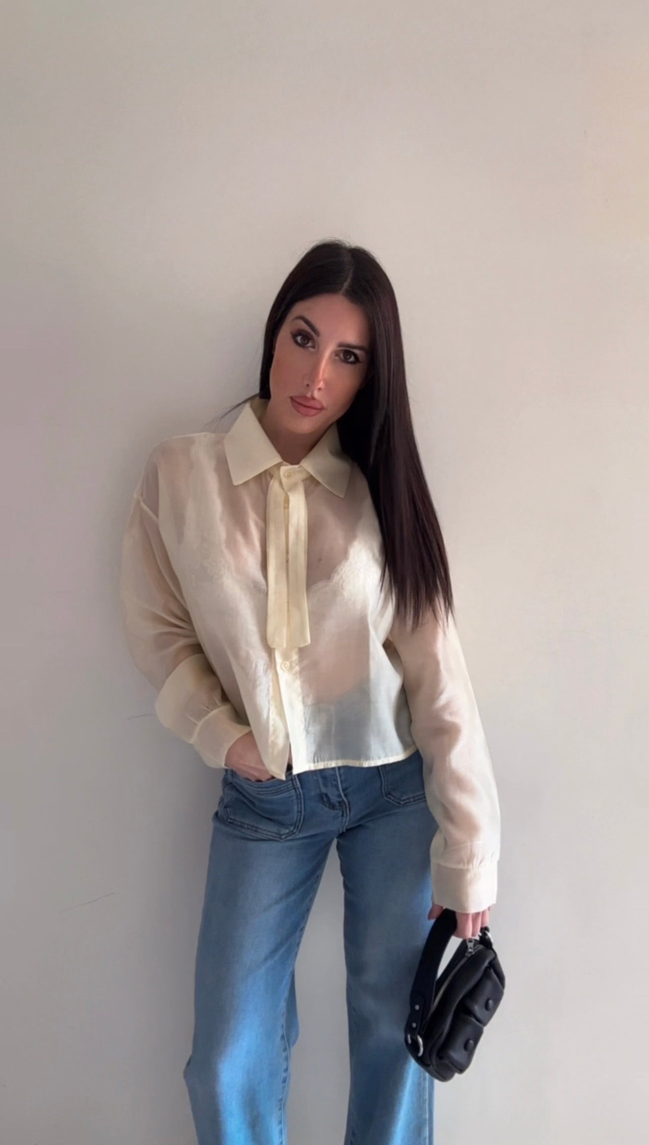 Camicia donna giallo burro chic ✨