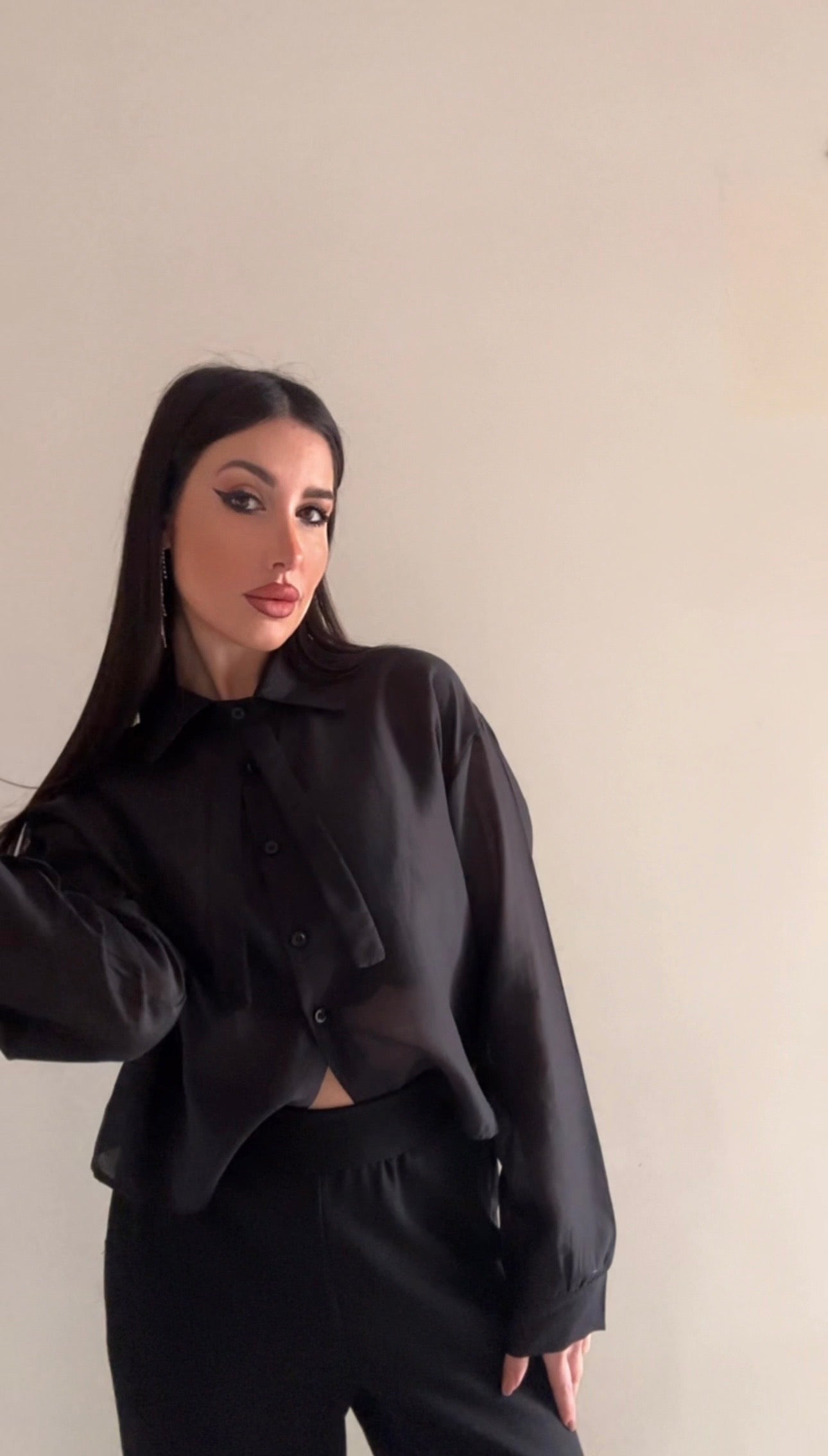 Camicia donna nera super chic ✨