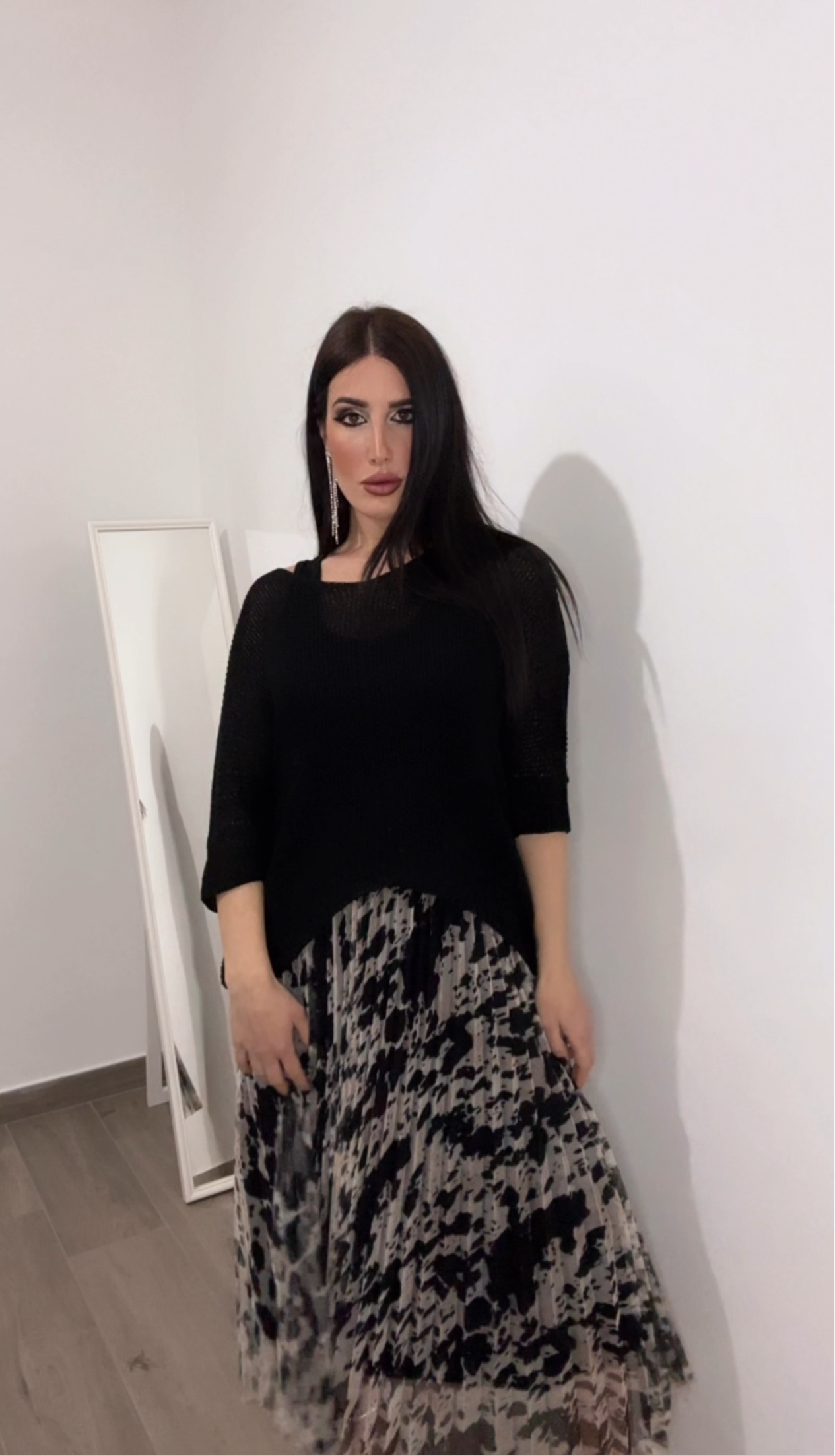 Coordinato donna/ maglia in filo e vestito