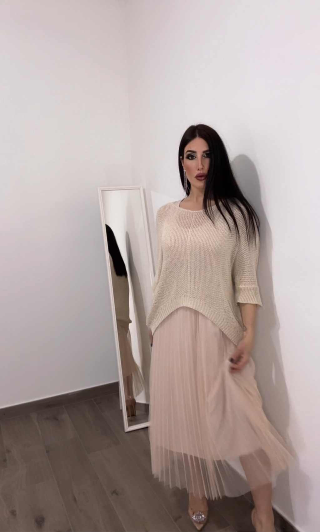 Coordinato donna/ maglia in filo e  vestito