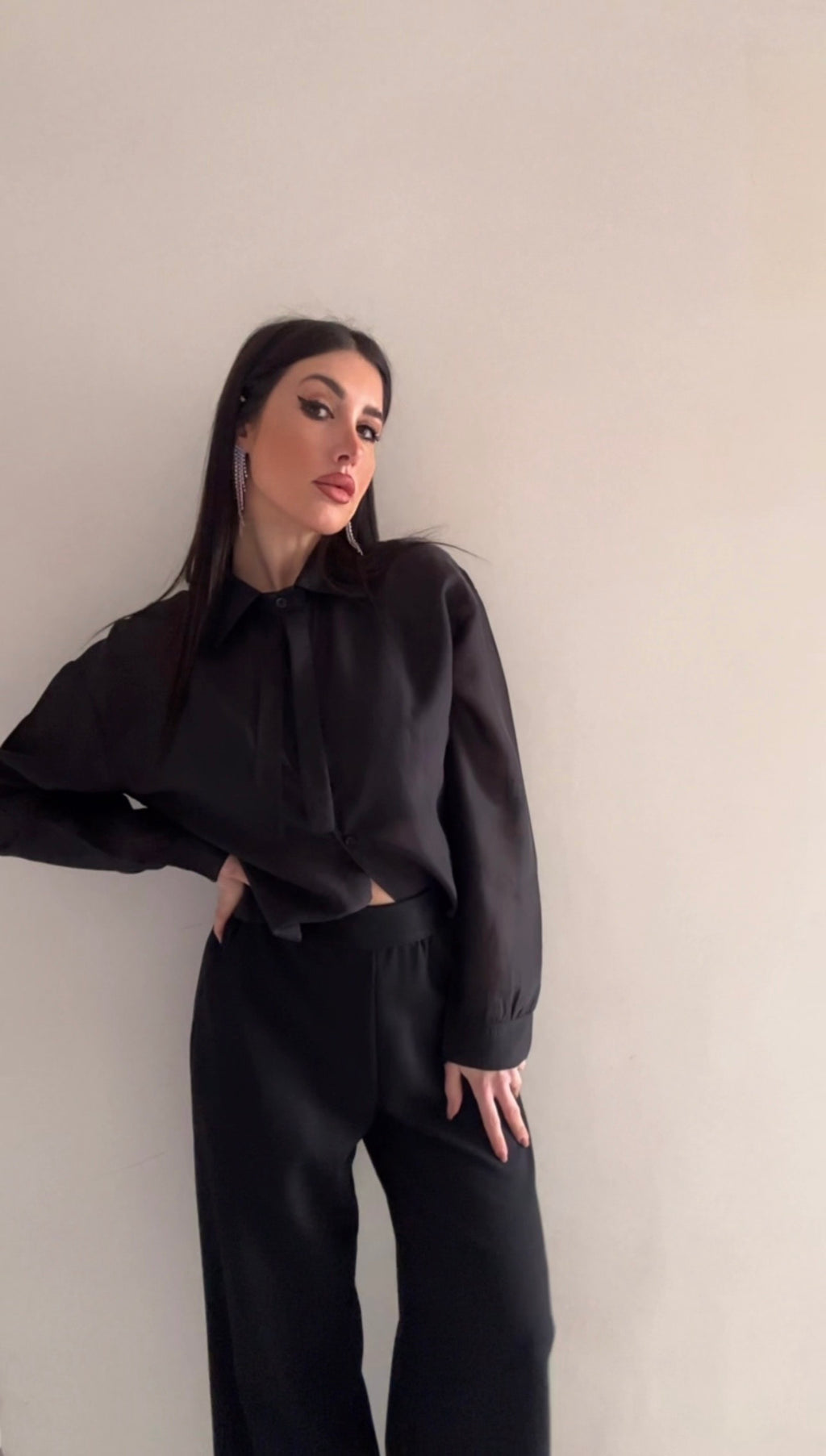 Camicia donna nera super chic ✨