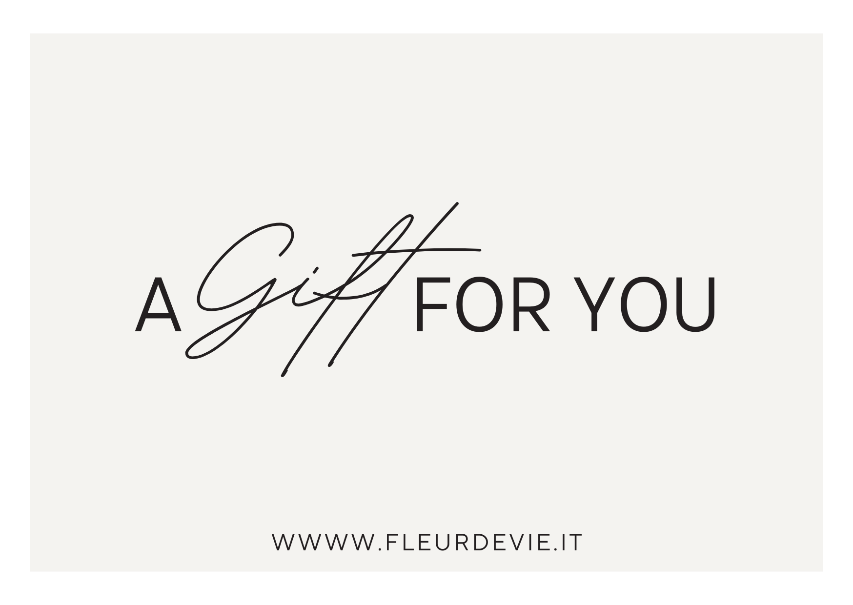 GIFT CARD FLEUR DE VIE